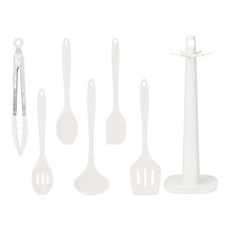 inbloom 矽膠廚具7件組 (象牙白), 7種, 1組, Ivory