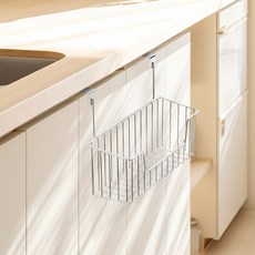 JLIFE Rito Steel免打孔置物籃掛勾型, 銀, 1個