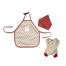 Soabe 孩童質感防水圍裙+帽子