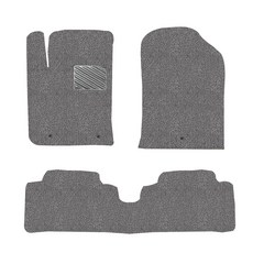 포시즌카매트 프리미엄 코일카매트 확장일체형 1+2열 3p, 기아 어반 올뉴 모닝 2017년~, 그레이