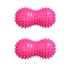Naya Style刺蝟花生按摩球 YGYP-70-2, 粉色的, 2個