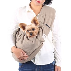 Boutu Kando Sports 寵物斜揹包, 米色, 1個