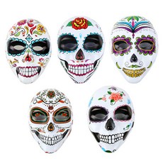 PARTYHAE 骷髏臉面具, 隨機出貨, 5個