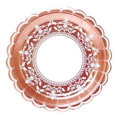 經典盤 金屬玫瑰 23cm, 6件, 5個