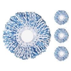 World Clean 旋轉拖把補充包 藍白色, 4個