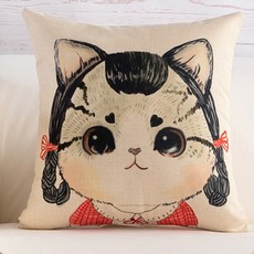 JCP 可愛貓咪印花抱枕套