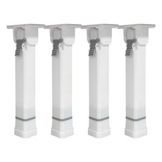 Story Furniture 韓國製造 4段高度調節 桌腳 4入, 白色