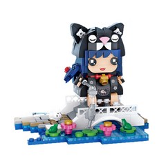 LOZ 미니 나노블럭 고양이 소녀, 1개