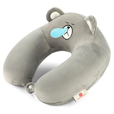 Gonggampeak 頸椎U型枕 灰熊款, 灰色