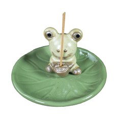 Boxhill 悠閒青蛙線香座托盤組 B, 綠色