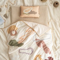 ELENA HEIM Lelime 搖籃曲四季通用午睡被套組 分離式, 哈囉雲朵 陽光蜜桃