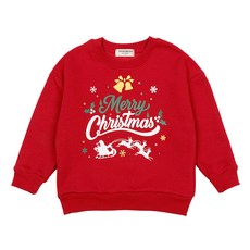 Rainbow Kids 兒童聖誕老人聖誕節刷毛大學T