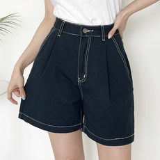 GAVIJEAN 女款車線棉質短褲