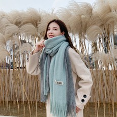 셀라 니트 투톤 쓰리톤 목도리