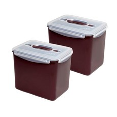 Yuns Home單手柄長方形亮點泡菜盒, 2個, 10L