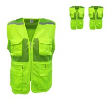 網眼螢光反光安全背心, 3個