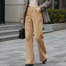 unij 여성용 롱/숏 레로 기장 코듀로이 기모 와이드팬츠