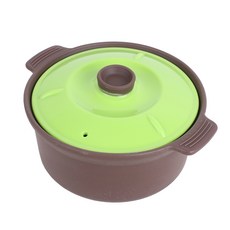 微波爐用矽膠鍋 800ml M號, 1個, 綠色