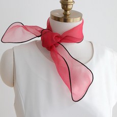 BABISOO 黑邊歐根紗圍巾