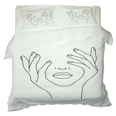 彩色印花被套枕套組 A_RD_151