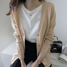 Zenith 女款 四季 V領 基本款 Rodian 針織外套