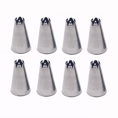 造型花嘴 171k 中6齒星形 奶油曲奇, 單一顏色, 8個