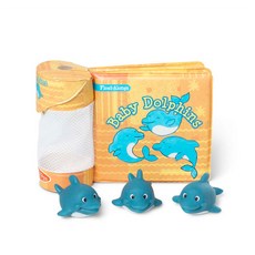 Melissa&Doug 美國瑪莉莎 海豚洗澡玩具書 MD31201, 混色