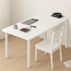 가구느낌 컴퓨터 1인 원룸 히퍼책상, 화이트화이트
