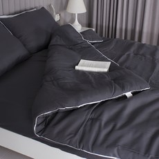 comet 拼色滾邊雙人床包組