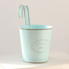 Misoroun 彩色原創分離式陽台掛式花盆, 天藍色, 1個