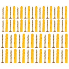 OON 노란색 크로커 플라스틱 확장 나사, 34개