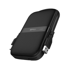 Silicon Power USB 3.2 Gen 1 便攜式硬盤外置硬盤 ARMOR A60, 4096GB, 黑色的