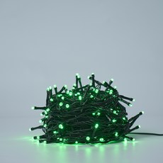 홈트너 크리스마스 트리전구 감성조명 무드등 LED 200구 + 점멸기 세트, 녹색 + 검정선, 20m, 1세트