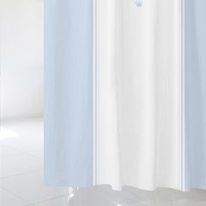 디자인수풀 샤워 커튼 SC635 S 1520 x 1880 mm + 스테인리스 고리 12p + 화이트 커튼봉 세트, 1세트, 멀티(혼합)컬러