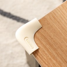 Loovo 矽膠L型防撞護角, 4個, 象牙白