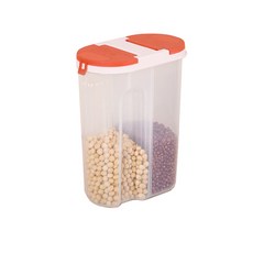 탈부착 칸막이 잡곡통 RD_906, 오렌지, 1개