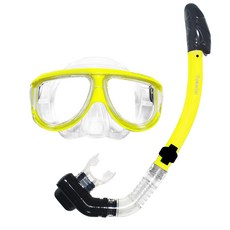 유스윔 주니어용 스노쿨링 마스크 장비 세트, YELLOW