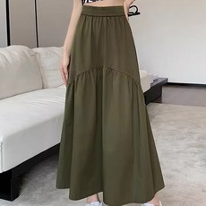 The Flow Commerce 女款 Flow Foam 鬆緊腰百褶拼接舒適長裙