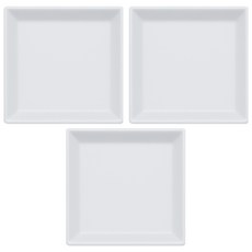 식스파머스 튼튼한 정사각형 화분 받침, 백색, 3개