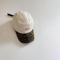 Starbean 兒童字母印花豹紋棒球帽