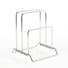 NEO方形砧板收納架, 銀色, 1個