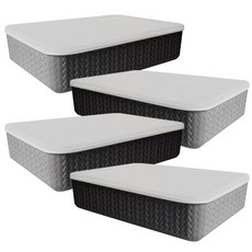 Market Plan 藤生活箱 L, 灰色的, 4個