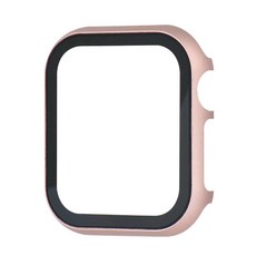 LuA lovel Apple Watch全包覆鋼化玻璃錶殼 42mm, Rose Pink