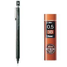 Pentel 飛龍文具 Graph 1000 PG1005 自動鉛筆 + Ain Stein 3B 筆芯組, 0.5mm, 1套