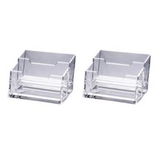 프렌드원 투명 플라스틱 명함 보관 꽂이 두칸, 2개
