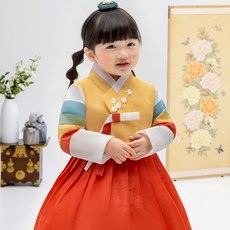金古銅四色古銅女童韓服套裝 AW188