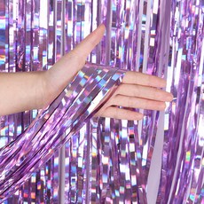 마켓에이 레이저 실크 홈파티 수술 커튼 1 x 4 m, 핑크, 3개