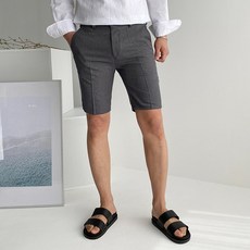 MEOSIDDA 男款素色合身短褲