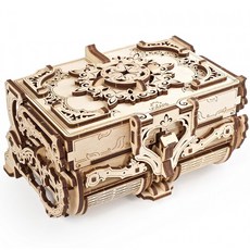 UGEARS 仿古盒子3D立體拼圖UG1003, 185件, 混色
