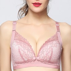 花朵蕾絲鈕扣式哺乳內衣